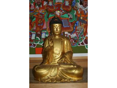 경주 왕룡사원 목조아미타여래좌상_1