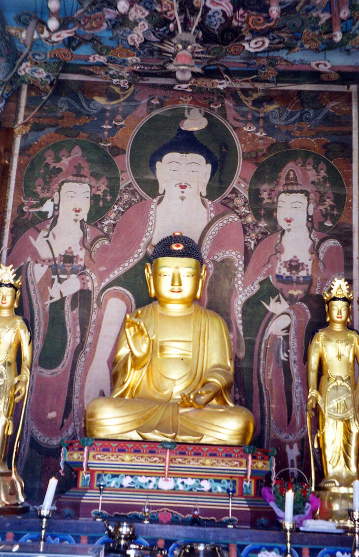 은해사 극락보전 후불탱화 및 삼장탱화_1