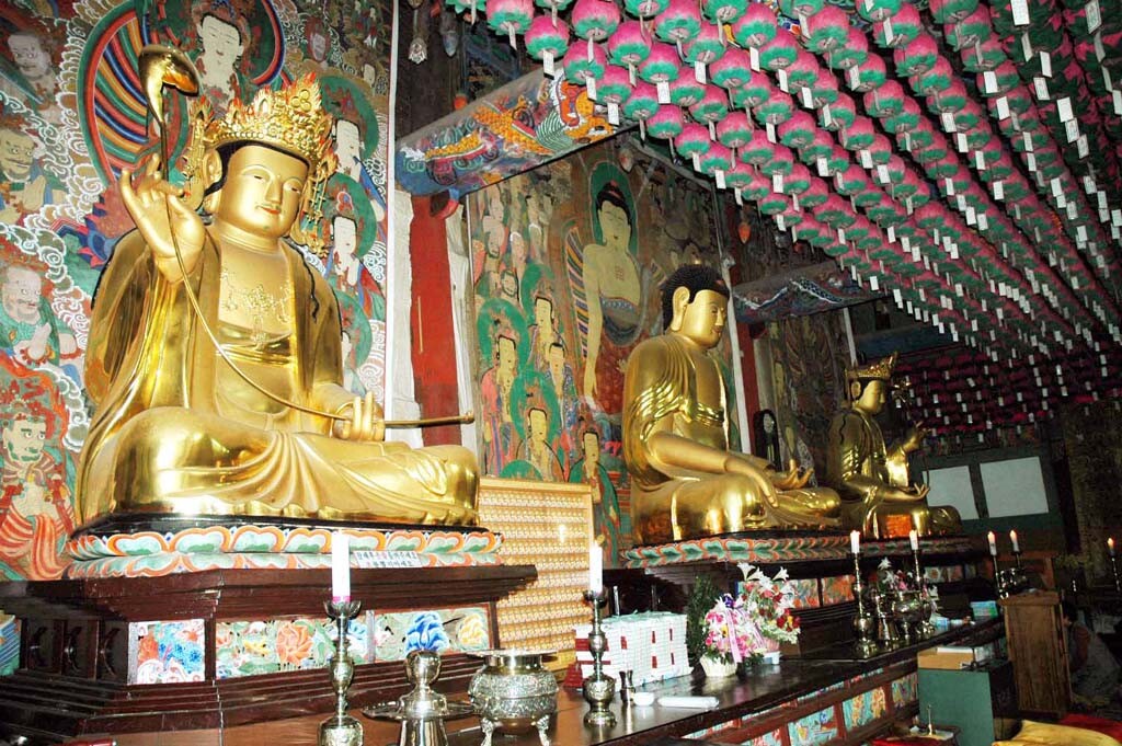 칠곡 송림사 목조석가여래삼존좌상_1